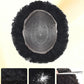 Icon Lace Afro Curly Toupee For Black Men Invisible Full Super Welded HD Lace Human Hair Units Natural Afro Curl Human Hairpieces For African American Men | Fast Domestic USA Shipping