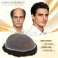 Mens Toupee Full French LACE Hairpiece Human HairReplacement System Transparent Lace Front Toupee for MenBleach Knots Wigs For Men Natural Hairline