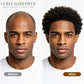 Afro Curl Toupee for Black Men Full Lace African American Gray Hair Replacement Systems Breathable All Transparent Lace Hairpiece Natural Hairline