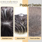 Mens Toupee Soft French Lace Front Hair Replacement System Bleached Konts Mens Hair System Lace Front Natural Hairline Wigs for Men BX2