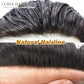 Curve Hair Toupee for Men Welded Lace Front Replacement Durable Mono Base Poly Skin Natural Hairline Hairpieces Natural Black Human Hair System
