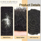 Hair Units for Black Men Thin Skin African American Men Full Poly Afro Curly Hair Units Wave Mens Hairpieces
