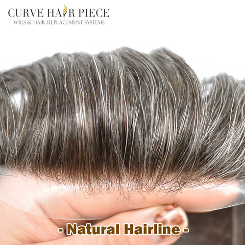 Fine Mono Mens Toupee Remy Virgin Human Hair Thin Skin Hair Replacement System Durable Monofilament Wig Hairpiece for Men