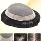 US Stock Monofilament Top Hair System for Men PU Around with Folded Lace Front Natural Hairline Toupee