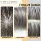 US Stock Men’s Human Hair Toupee Durable Fine Silk Monofilament Breathable Hair Replacement System For Daily & Salon Fast Domestic Shipping From USA Warehouse