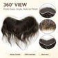 Swiss Lace Mens Topper V-Shape Frontal 18CM x 4CM Indian Remy Human Hair For Receding Hairline Front Hair Loss Stock Replacement System