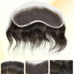Swiss Lace Mens Topper V-Shape Frontal 18CM x 4CM Indian Remy Human Hair For Receding Hairline Front Hair Loss Stock Replacement System
