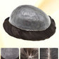 Mens Toupee Hairpiece European Human Hair Replacement Systems Soft Thin Skin Full Poly Durable Wig Units for Men