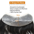 Mens Frontal Hairpiece Mens Hair Topper Forehead Hairline Skin PU Replacement System Natural Hairline Real Human Hair  US STOCK Fast Shipping