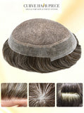 Fine Mono Mens Toupee Remy Virgin Human Hair Thin Skin Hair Replacement System Durable Monofilament Wig Hairpiece for Men