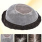 US Stock Monofilament Human Hair System For Men Clear PU Perimeter Durable Invisible Hand Tied Mens Hair Pieces For Daily Wear |Fast shipping USA