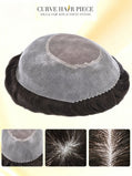 US Stock Monofilament Human Hair System For Men Clear PU Perimeter Durable Invisible Hand Tied Mens Hair Pieces For Daily Wear |Fast shipping USA